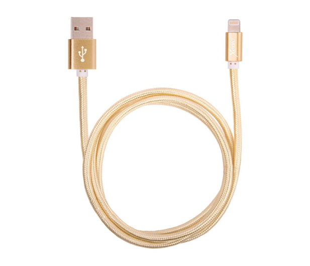 XENIC Kabel USB-Lightning Xenic PREMIUM 1m w oplocie złoty # - 1461863 - zdjęcie